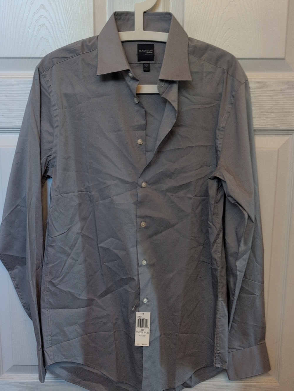 Madison Men's Gray Dress Shirt